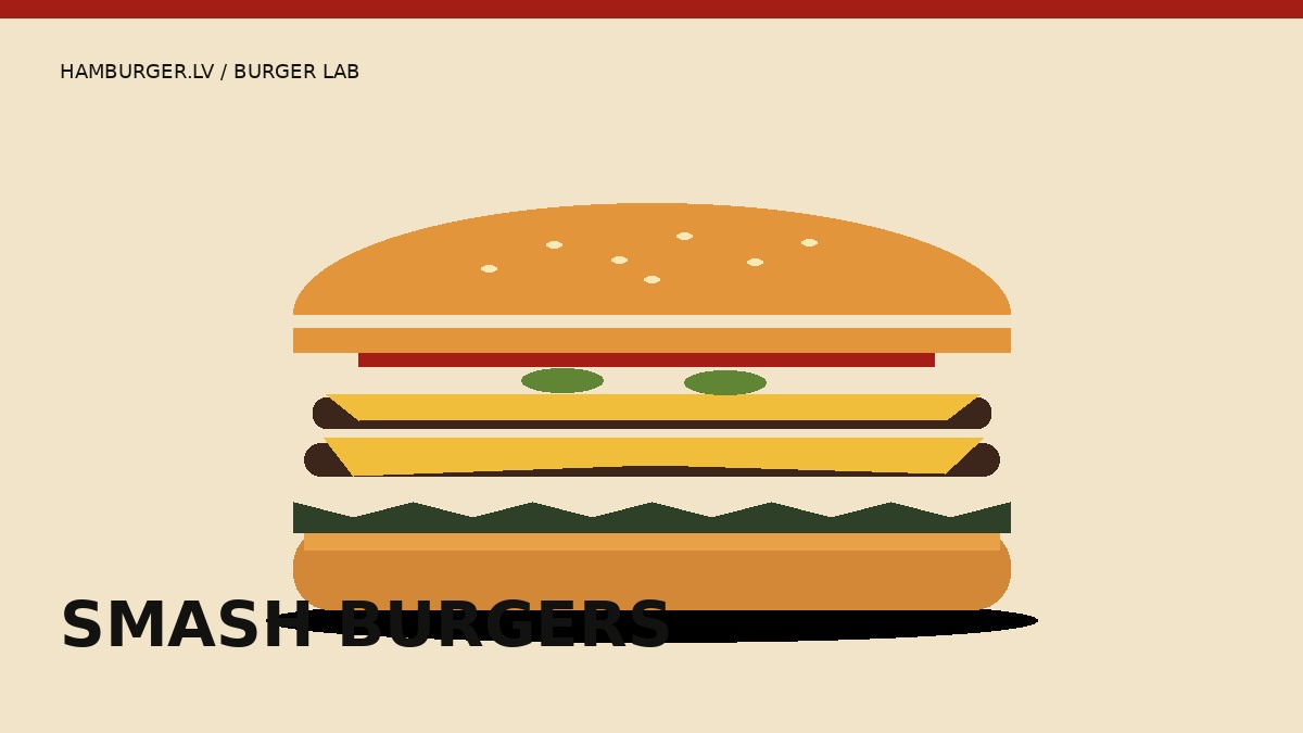 Dubultais smash burgers — Hamburger.lv ilustrācija